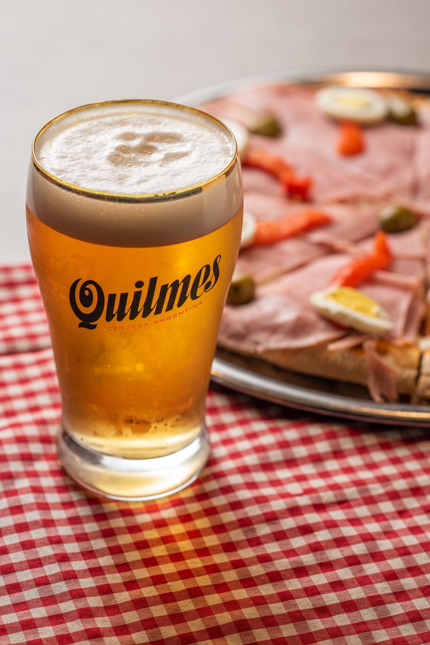 Chopp de cerveza Quilmes